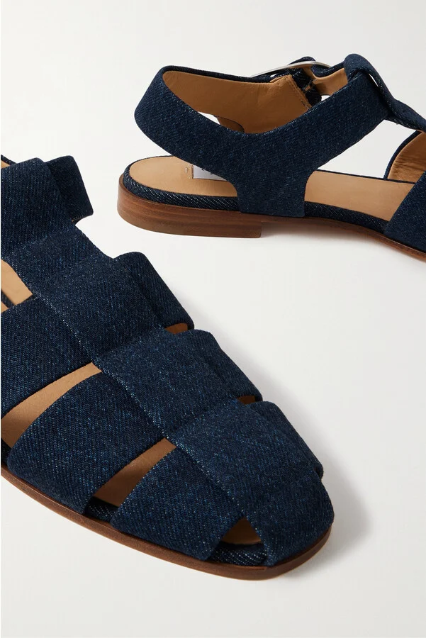 Gabriela Hearst - + Net Sustain Lynn Organic Denim Sandals - Blue - Image 4
