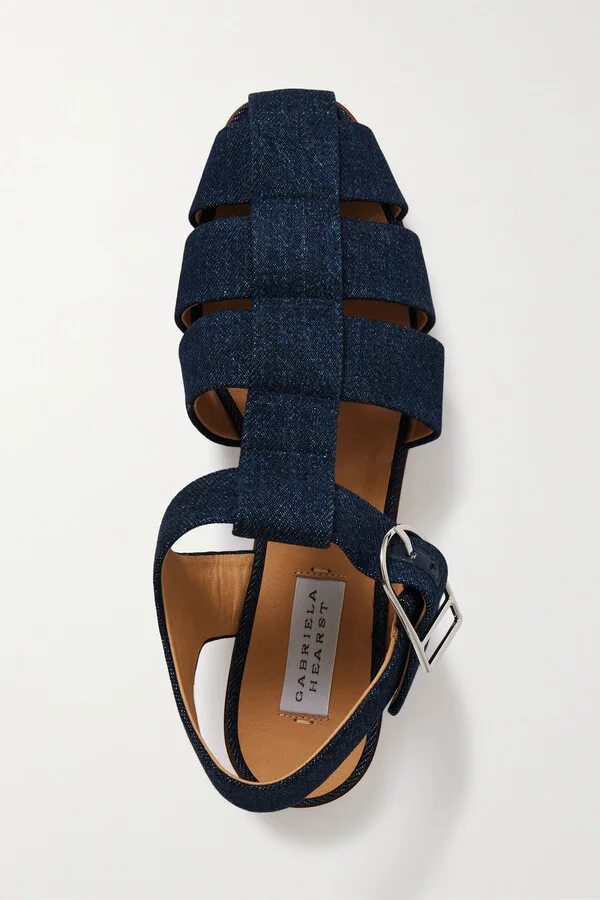 Gabriela Hearst - + Net Sustain Lynn Organic Denim Sandals - Blue - Image 5