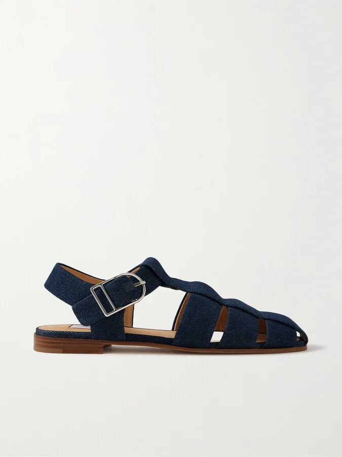 Gabriela Hearst - + Net Sustain Lynn Organic Denim Sandals - Blue