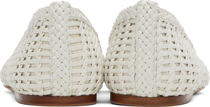 Gabriela Hearst Off-White Aurora Braided Ballerina Flats - Image 2