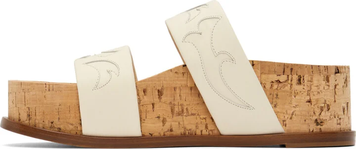Gabriela Hearst Off-White Flame Striker Sandals - Image 3