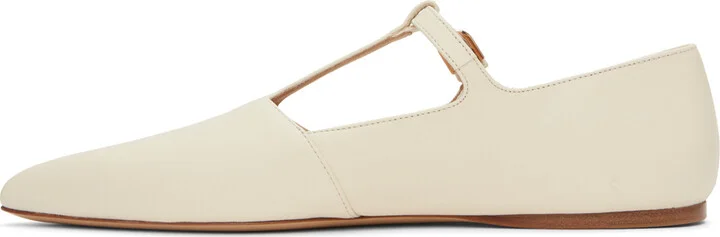Gabriela Hearst Off-White Lola Ballerina Flats - Image 3