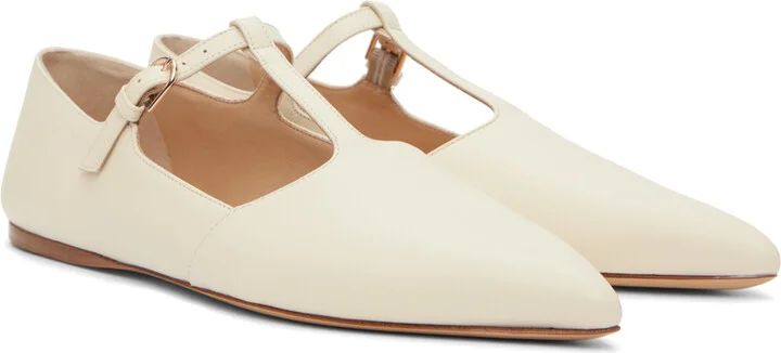 Gabriela Hearst Off-White Lola Ballerina Flats - Image 4