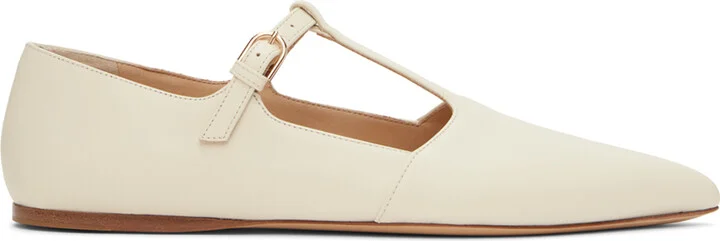 Gabriela Hearst Off-White Lola Ballerina Flats