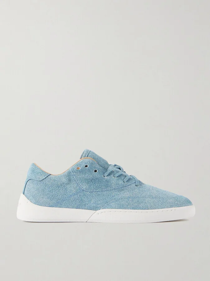 Gabriela Hearst - Ohio Printed Suede Sneakers - Blue