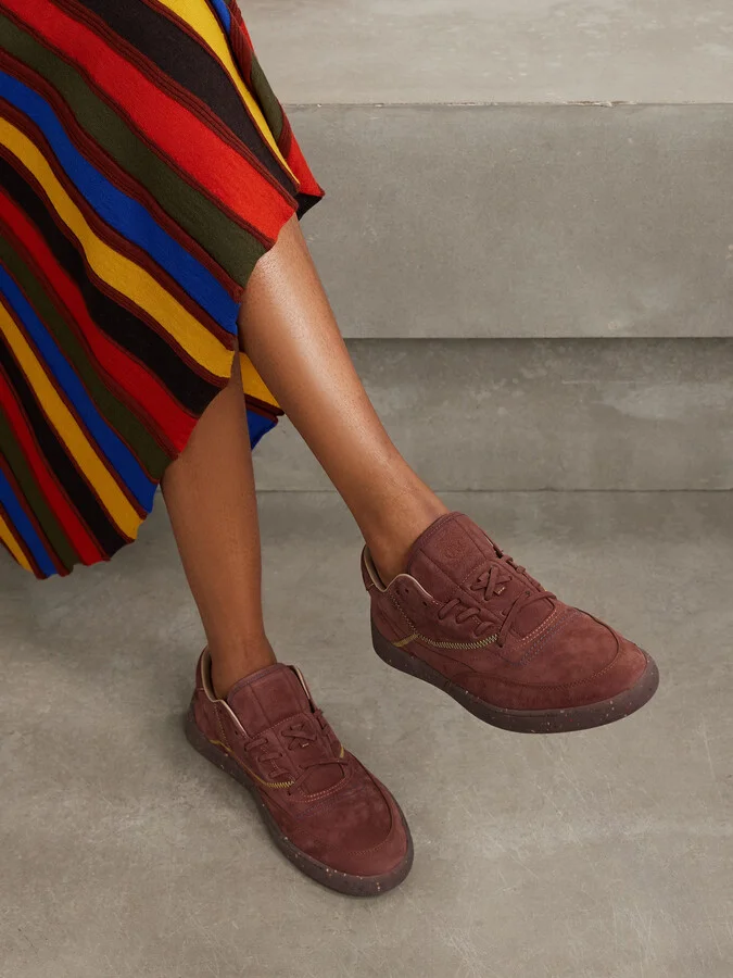 Gabriela Hearst - Ohio Suede Sneakers - Burgundy - Image 2