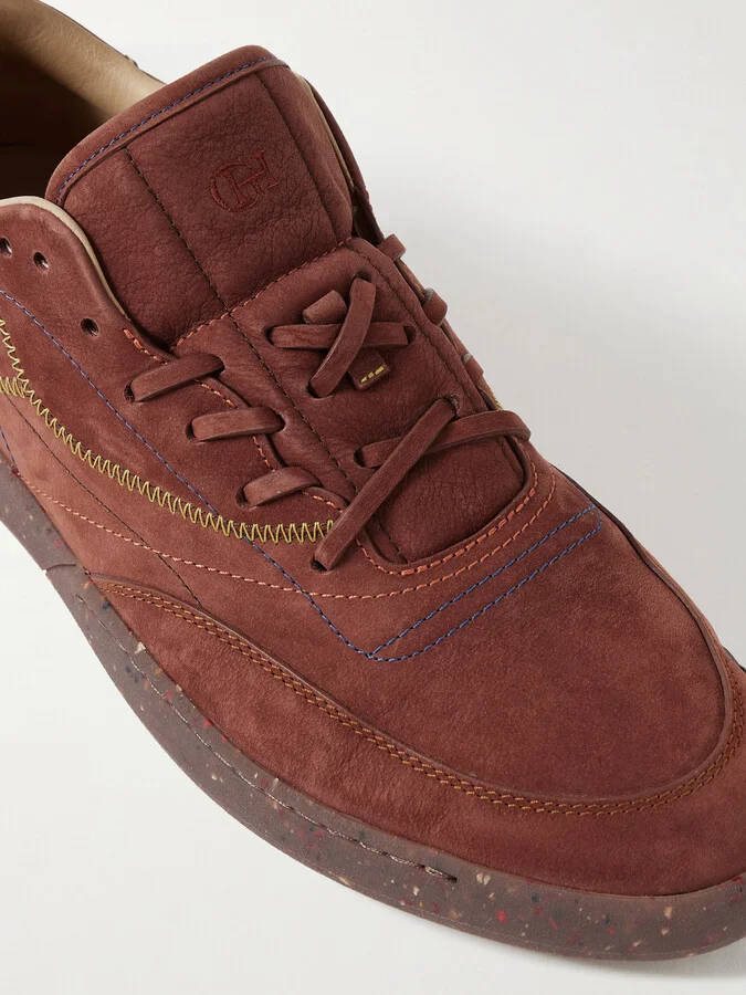 Gabriela Hearst - Ohio Suede Sneakers - Burgundy - Image 4
