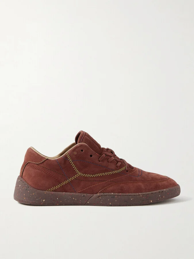 Gabriela Hearst - Ohio Suede Sneakers - Burgundy
