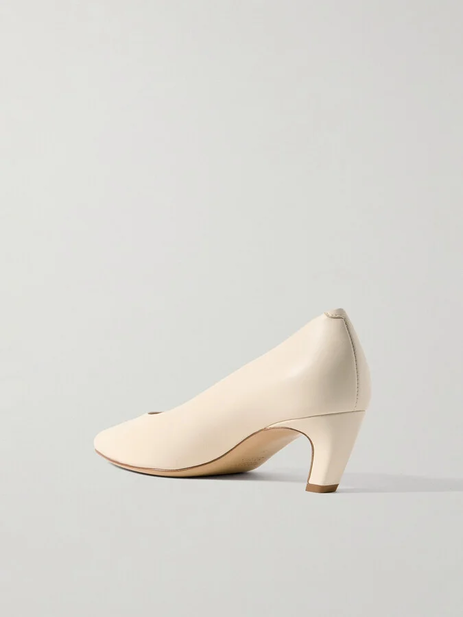 Gabriela Hearst - Peggy Leather Pumps - Cream - Image 3