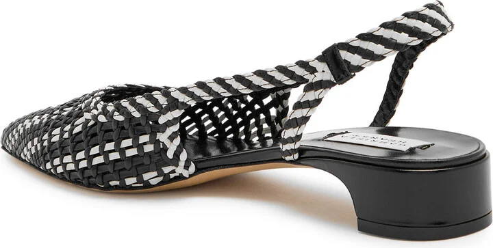 Gabriela Hearst Perro 25 Woven Leather Slingback Pumps - Image 2
