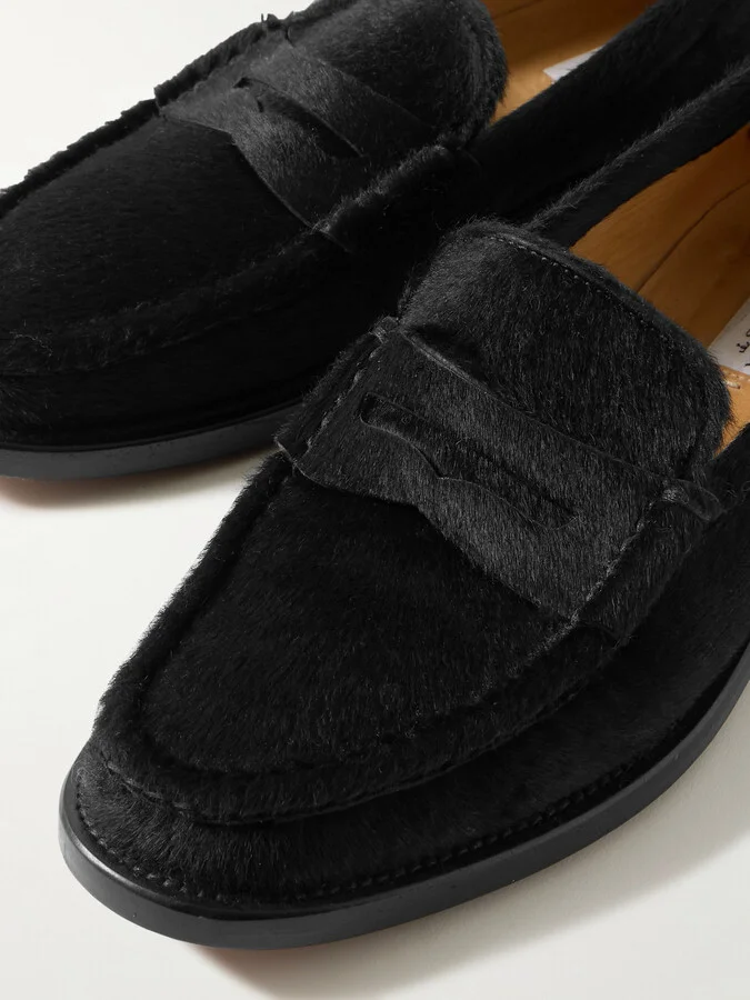 Gabriela Hearst - Pierre Calf Hair Loafers - Black - Image 4