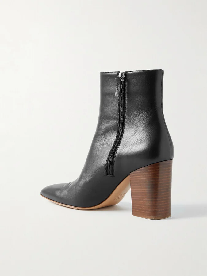 Gabriela Hearst - Rio Leather Ankle Boots - Black - Image 3
