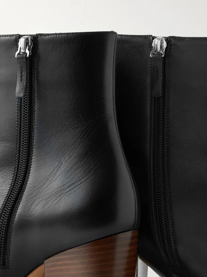 Gabriela Hearst - Rio Leather Ankle Boots - Black - Image 4