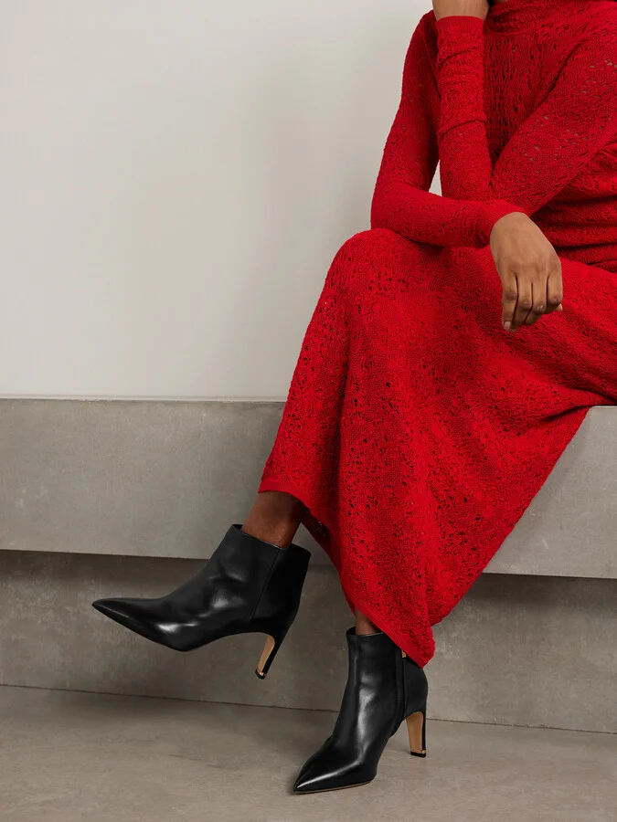 Gabriela Hearst - Sanson Leather Ankle Boots - Black - Image 2