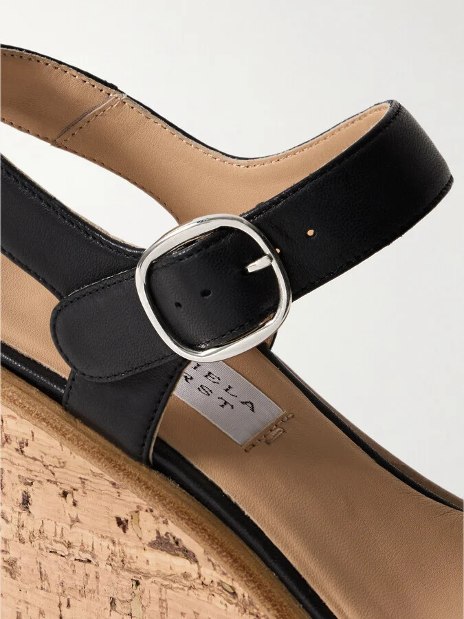 Gabriela Hearst - Sardis Leather Platform Sandals - Black - Image 4