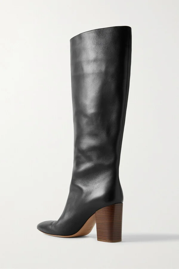 Gabriela Hearst - Sascha Leather Knee Boots - Black - Image 3
