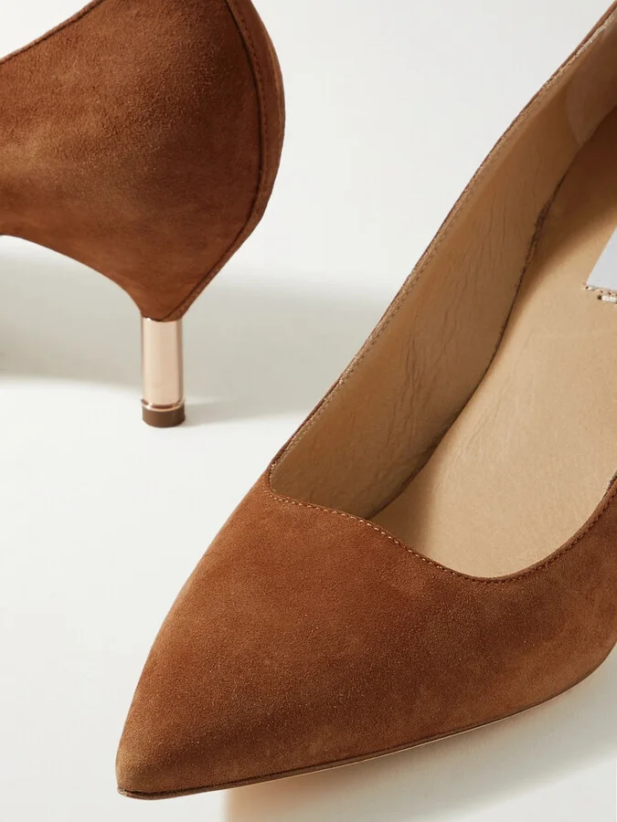 Gabriela Hearst - Sofia Suede Pumps - Brown - Image 4