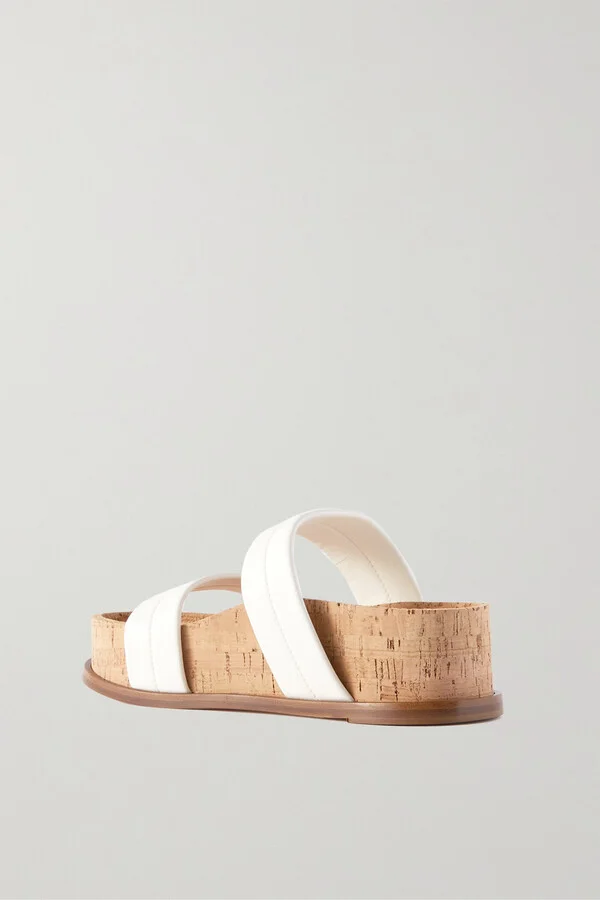 Gabriela Hearst - Striker Leather Sandals - White - Image 3