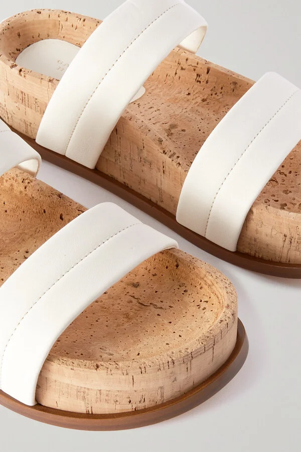 Gabriela Hearst - Striker Leather Sandals - White - Image 4