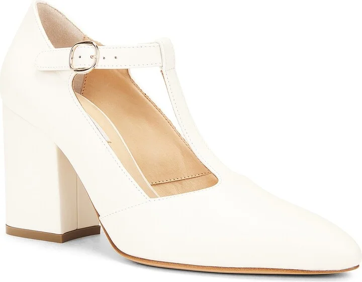 Gabriela Hearst Triana Mary Jane Pump in Cream - Image 2