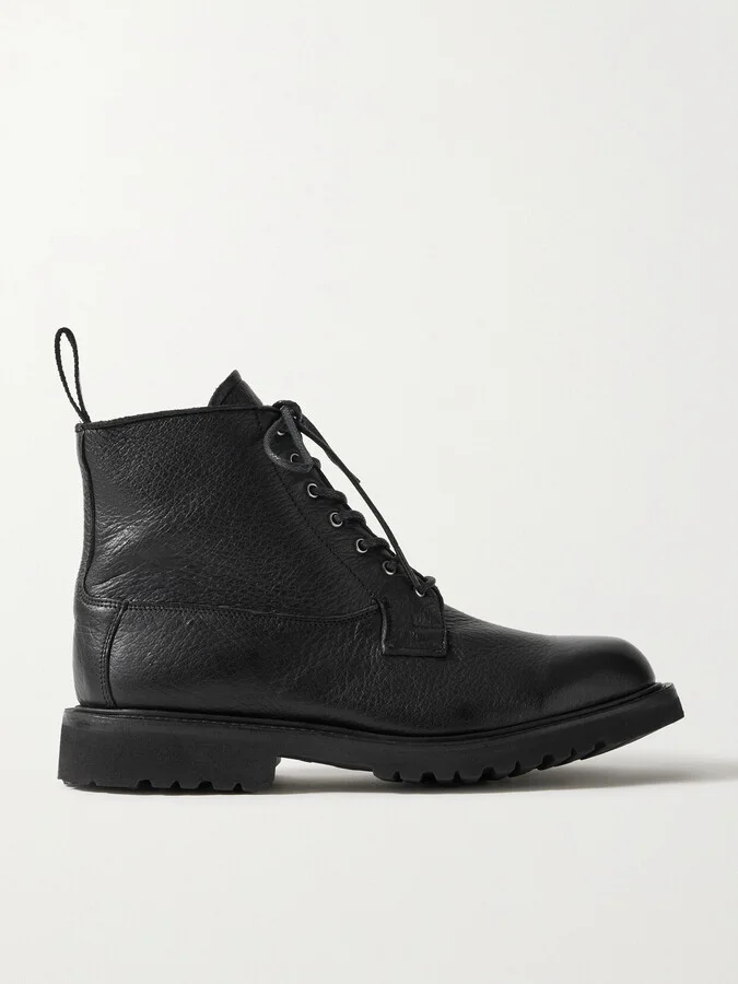 Gabriela Hearst - + Tricker’s Camilla Textured-leather Ankle Boots - Black