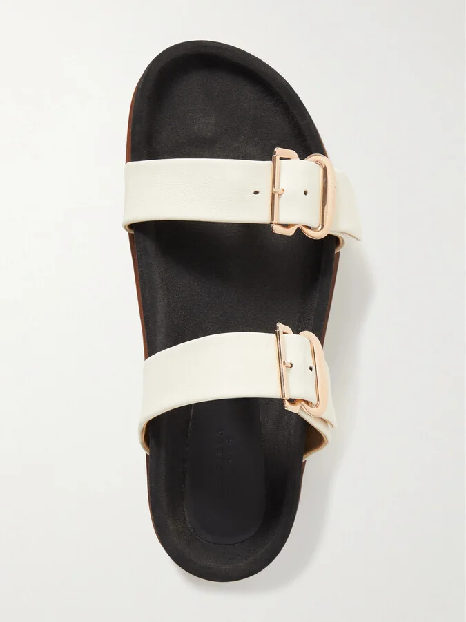 Gabriela Hearst - Wren Leather Platform Slides - Ivory - Image 5