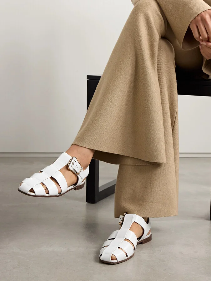Gabriela Hearst - Zoey Leather Sandals - White - Image 2
