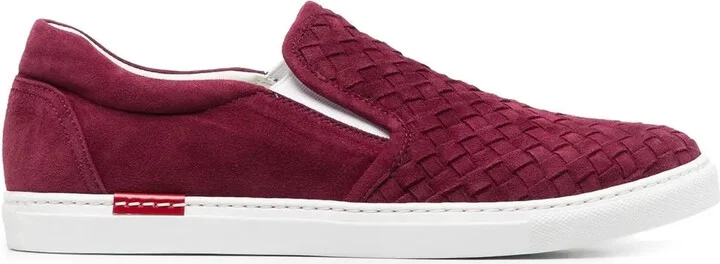 Gabriella woven suede sneakers