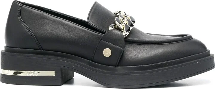 Gabrielle chain-link loafers