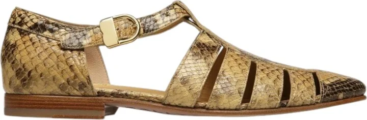 Gabry 6304337 Men's Animal Print Leather Sandals