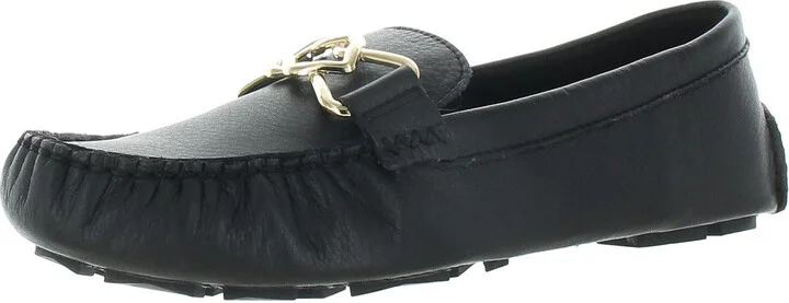 Gaby Womens Embellished Leather Moccasins