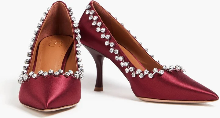 Gael 70 embellished satin pumps - Image 2