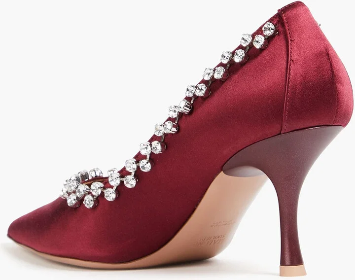 Gael 70 embellished satin pumps - Image 3