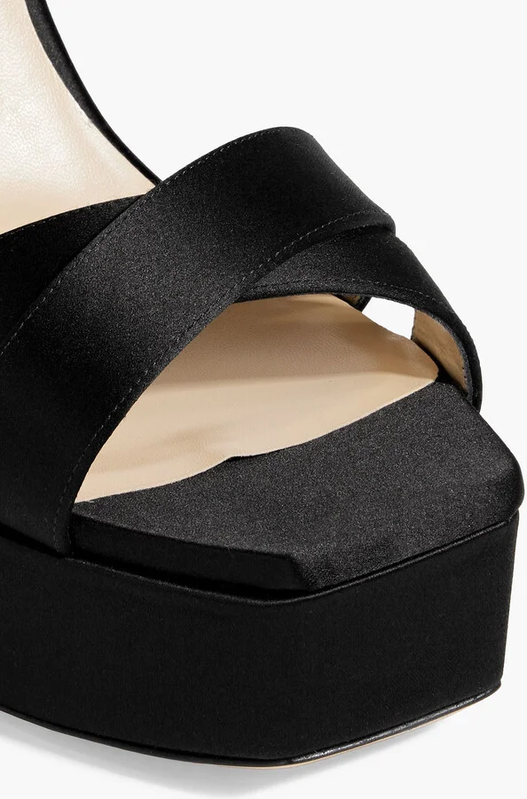 Gaia 140 satin platform sandals - Image 4