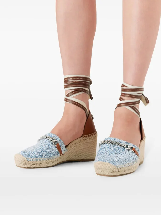 Gaia Denim Boucle espadrilles - Image 5