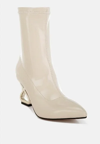 Gaias Fantasy Heel Patent Faux Leather Boots Women - Image 3