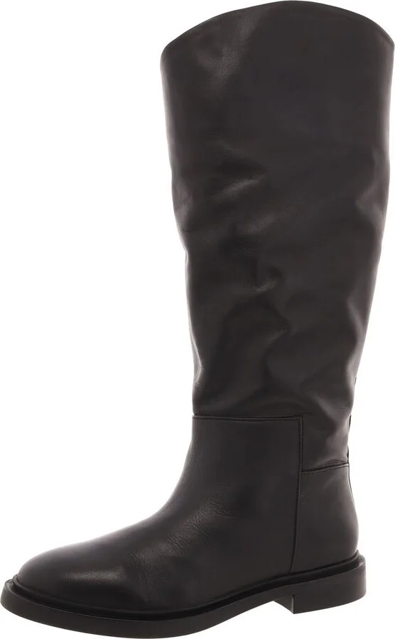 GAIGEWC Womens Solid Leather Knee-High Boots