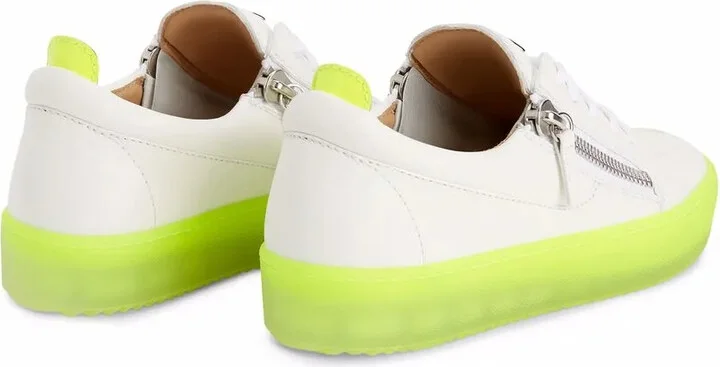 Gail contrast-sole leather sneakers - Image 3