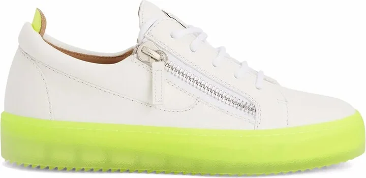 Gail contrast-sole leather sneakers