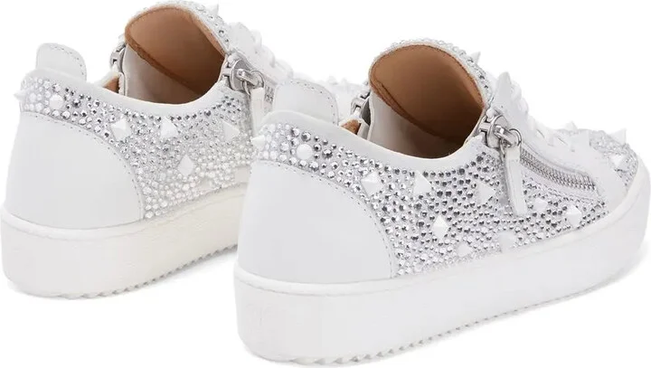 Gail crystal studded low-top sneakers - Image 3