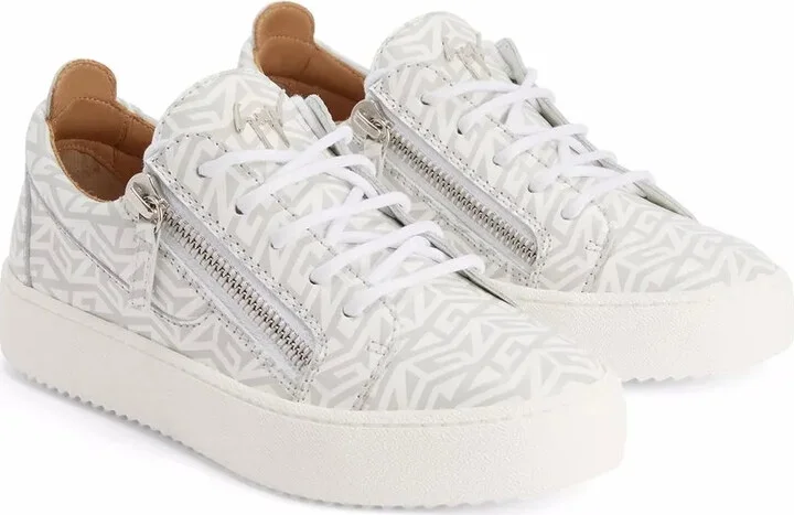 Gail monogram-print low-top sneakers - Image 2