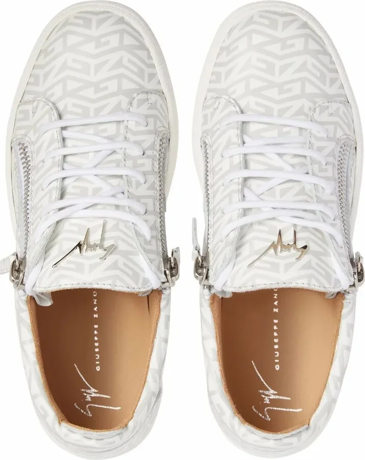 Gail monogram-print low-top sneakers - Image 4