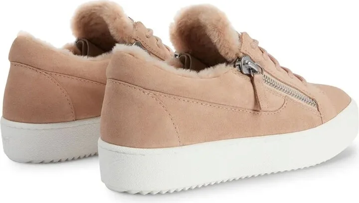 Gail shearling-trim sneakers - Image 3