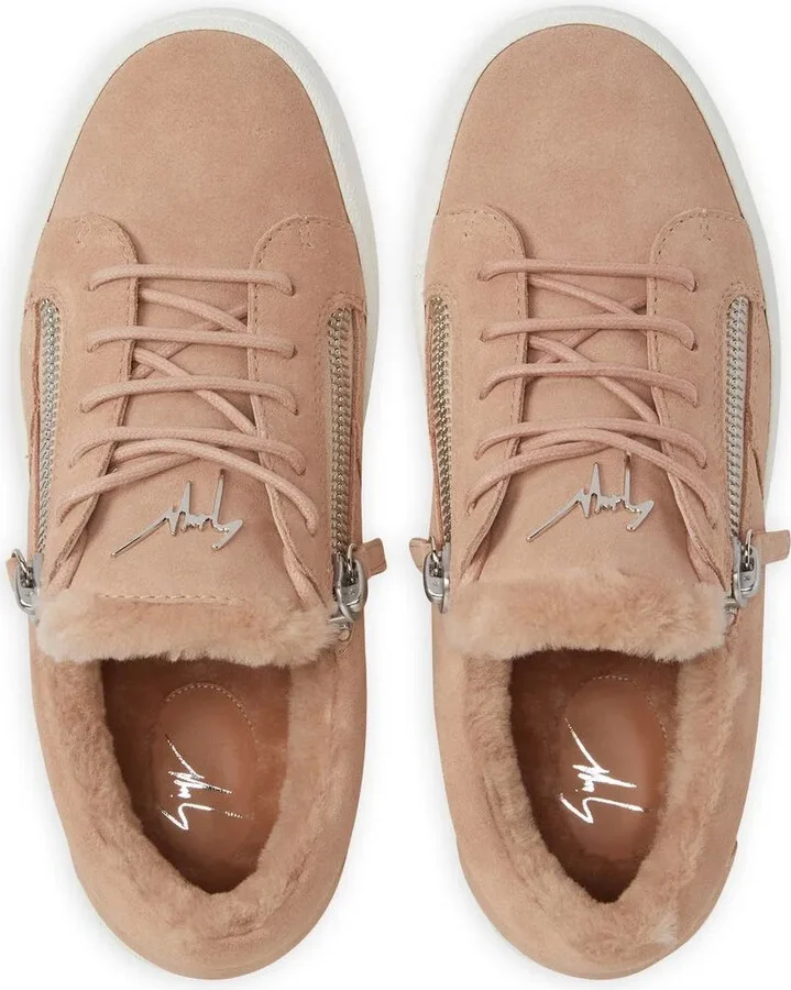 Gail shearling-trim sneakers - Image 4