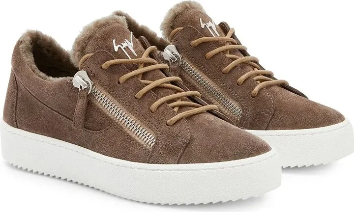Gail sheepskin trim sneakers - Image 2