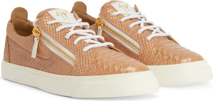 Gail snakeskin-effect leather sneakers - Image 2