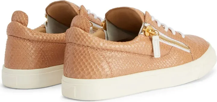 Gail snakeskin-effect leather sneakers - Image 3