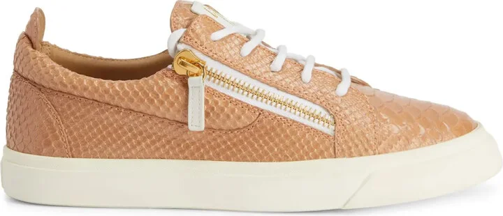 Gail snakeskin-effect leather sneakers