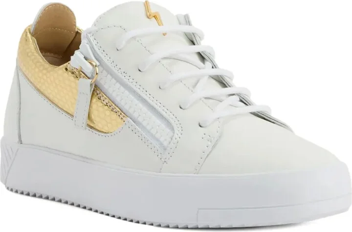 Gail snakeskin-panel zip-detail sneakers - Image 2