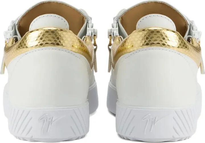 Gail snakeskin-panel zip-detail sneakers - Image 3